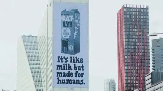 Oatly It’s like milk but made for humans billboard
